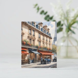 Paris Aquarellmalerei  Postkarte