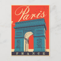 Paris Arc de Triomphe Frankreich Vintage Reise