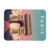 Paris Arc de Triomphe Postcard Magnet (Horizontal)