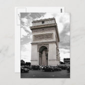 Paris Arc de Triomphe Postkarte (Vorne/Hinten)