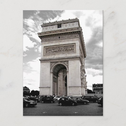 Paris Arc de Triomphe Postkarte (Vorderseite)