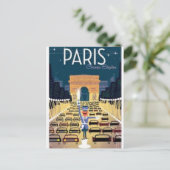 Paris Arc de Triomphe Postkarte (Stehend Vorderseite)