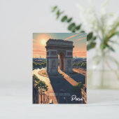 Paris Arc de Triomphe Postkarte (Stehend Vorderseite)