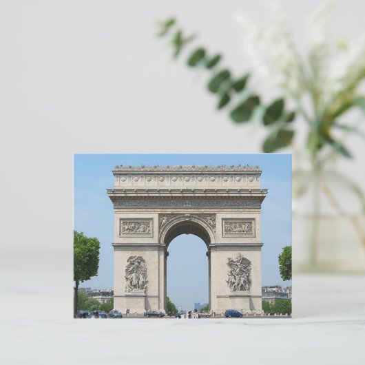 Paris - Arc de Triomphe - Postkarte (Stehend Vorderseite)