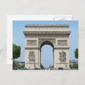 Paris - Arc de Triomphe - Postkarte (Vorne/Hinten)