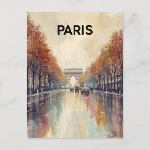 Paris Arc de Triomphe Postkarte