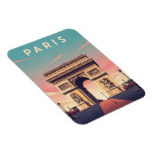 Paris Arc de Triomphe Postkarte Magnet (Rechte Seite)