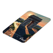 Paris Arc de Triomphe Postkarte Magnet (Linke Seite)
