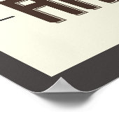 Paris Arc de Triomphe Vintag Poster (Ecke)