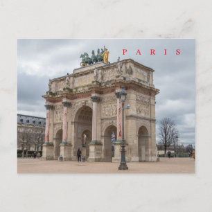 Paris Arc du Carrousel-Blick Postkarte
