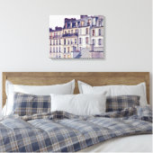 Paris Architektur | Roof Top Gebäude Leinwanddruck (Insitu (Schlafzimmer))