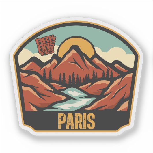 Paris, Arkansas Aufkleber (Vorderseite)
