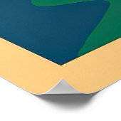 Paris Art Deco Reiseplakat - Eiffelturm der 20er J Poster (Ecke)