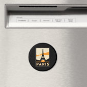 Paris Art Deko Retroposter Magnet (In Situ (Geschirrspüler))