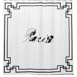 Paris Art Nouveau Art Deco Jugendstil Duschvorhang