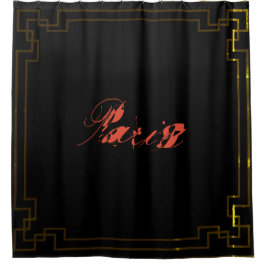 Paris Art Nouveau Art Deco Jugendstil Duschvorhang
