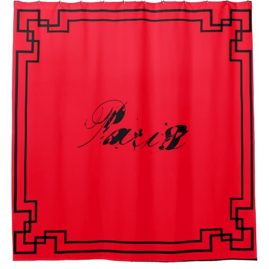 Paris Art Nouveau Art Deco Jugendstil Duschvorhang (Vorderseite)