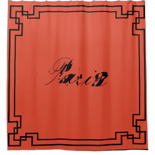 Paris Art Nouveau Art Deco Jugendstil Duschvorhang (Vorderseite)