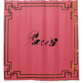 Paris Art Nouveau Art Deco Jugendstil Duschvorhang