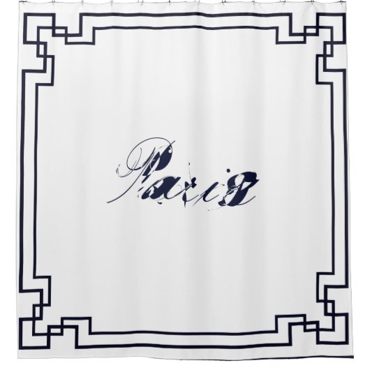 Paris Art Nouveau Art Deco Jugendstil Duschvorhang (Vorderseite)