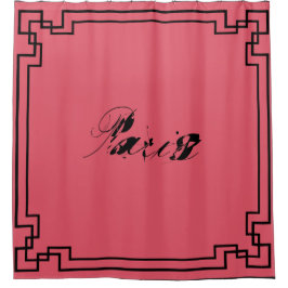 Paris Art Nouveau Art Deco Jugendstil Duschvorhang