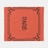 Paris Art Nouveau Art Deco Jugendstil Fleecedecke (Vorderseite (Horizontal))