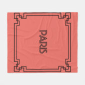 Paris Art Nouveau Art Deco Jugendstil Fleecedecke (Vorderseite (Horizontal))