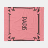 Paris Art Nouveau Art Deco Jugendstil Fleecedecke (Vorderseite (Horizontal))