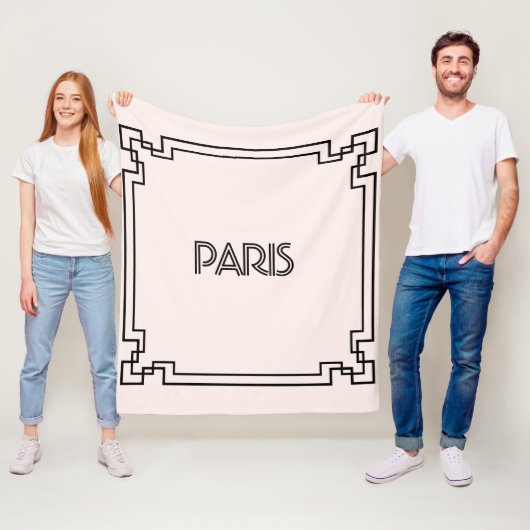 Paris Art Nouveau Art Deco Jugendstil Fleecedecke (Beispiel)