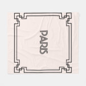 Paris Art Nouveau Art Deco Jugendstil Fleecedecke (Vorderseite (Horizontal))