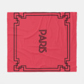 Paris Art Nouveau Art Deco Jugendstil Fleecedecke (Vorderseite (Horizontal))