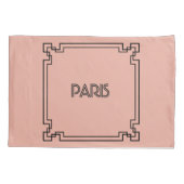 Paris Art Nouveau Art Deco Jugendstil Kissenbezug (Rückseite)