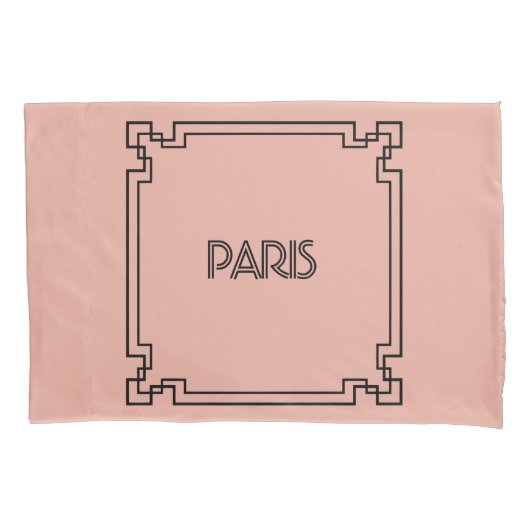 Paris Art Nouveau Art Deco Jugendstil Kissenbezug (Vorderseite)