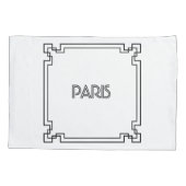 Paris Art Nouveau Art Deco Jugendstil Kissenbezug (Rückseite)