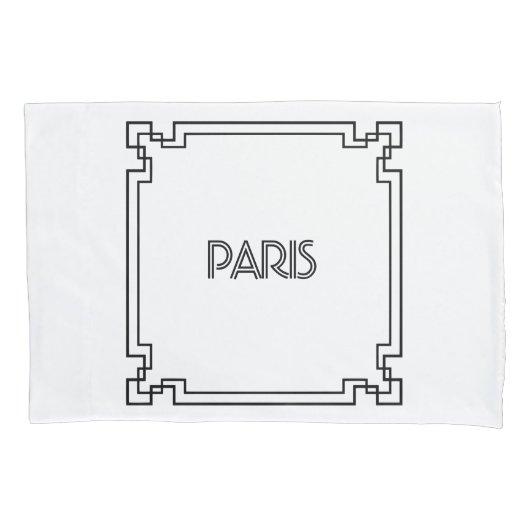 Paris Art Nouveau Art Deco Jugendstil Kissenbezug (Vorderseite)
