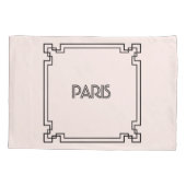 Paris Art Nouveau Art Deco Jugendstil Kissenbezug (Rückseite)