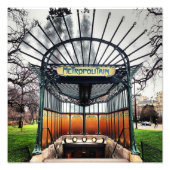 Paris Art Nouveau Hector Guimard Metro - Paris Fotodruck (Vorne)