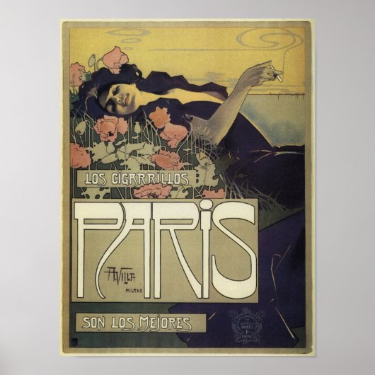 Paris Art Nouveau Poster (Vorne)