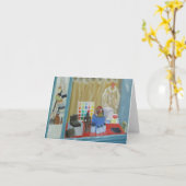 PARIS ART SHOP NOTECARD KARTE (Gelbe Blume)