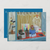 Paris Art Shop Postkarte (Vorne/Hinten)