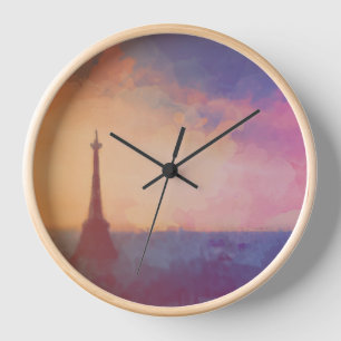 Paris Art Wall Clock Uhr