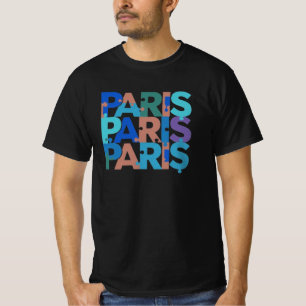 Paris: Artful Puzzle Typografy 4 T-Shirt