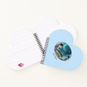 Paris at Night Heart Shaped Notebook - Happy Notizblock (Innenseite)