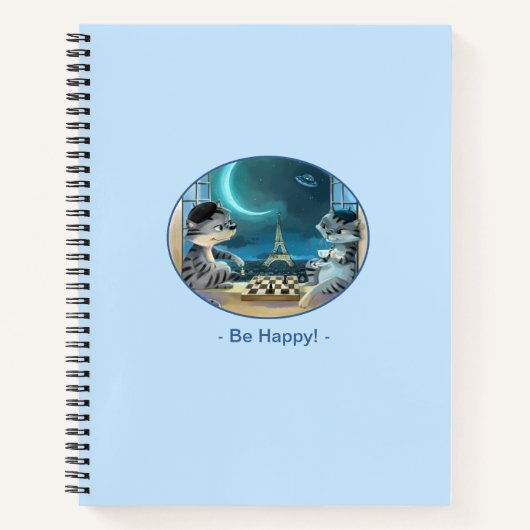 Paris at Night Spiral Notebook (Verschiedene) Notizblock (Vorderseite)