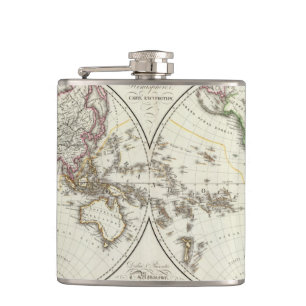 Paris-Atlas-Karte Flachmann