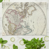 Paris-Atlas-Karte Handtuch (Gefaltet)