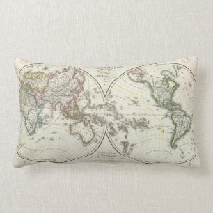 Paris-Atlas-Karte Lendenkissen