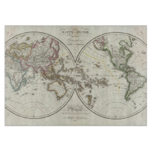 Paris-Atlas-Karte Schneidebrett