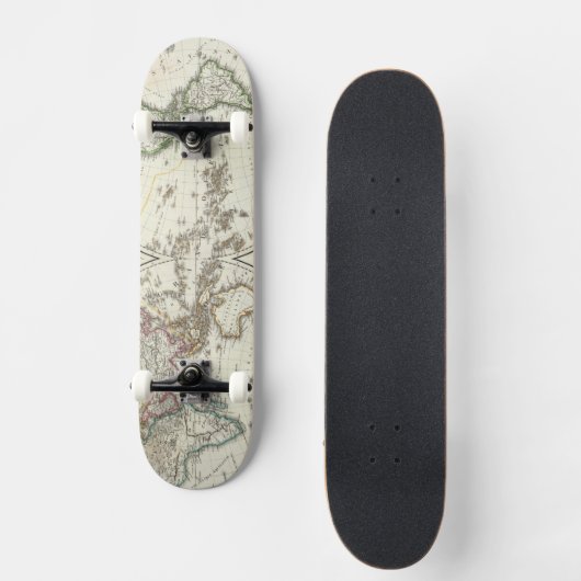 Paris-Atlas-Karte Skateboard (Vorderseite)
