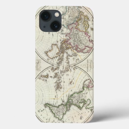 Paris Atlas Map Case-Mate iPhone Hülle (Rückseite)